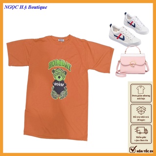 Áo thun moschino from rộng giấu quần mẫu hot