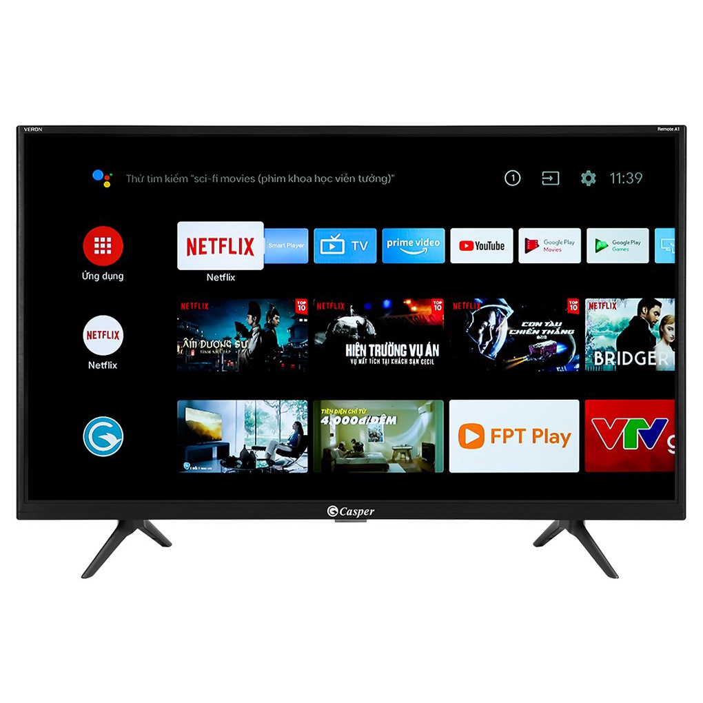 [Mã 154ELSALE2 giảm 7% đơn 300K] Smart Tivi Casper 43 inch 43FX5200 Full HD, hình ảnh chất lượng HDR chân thực.