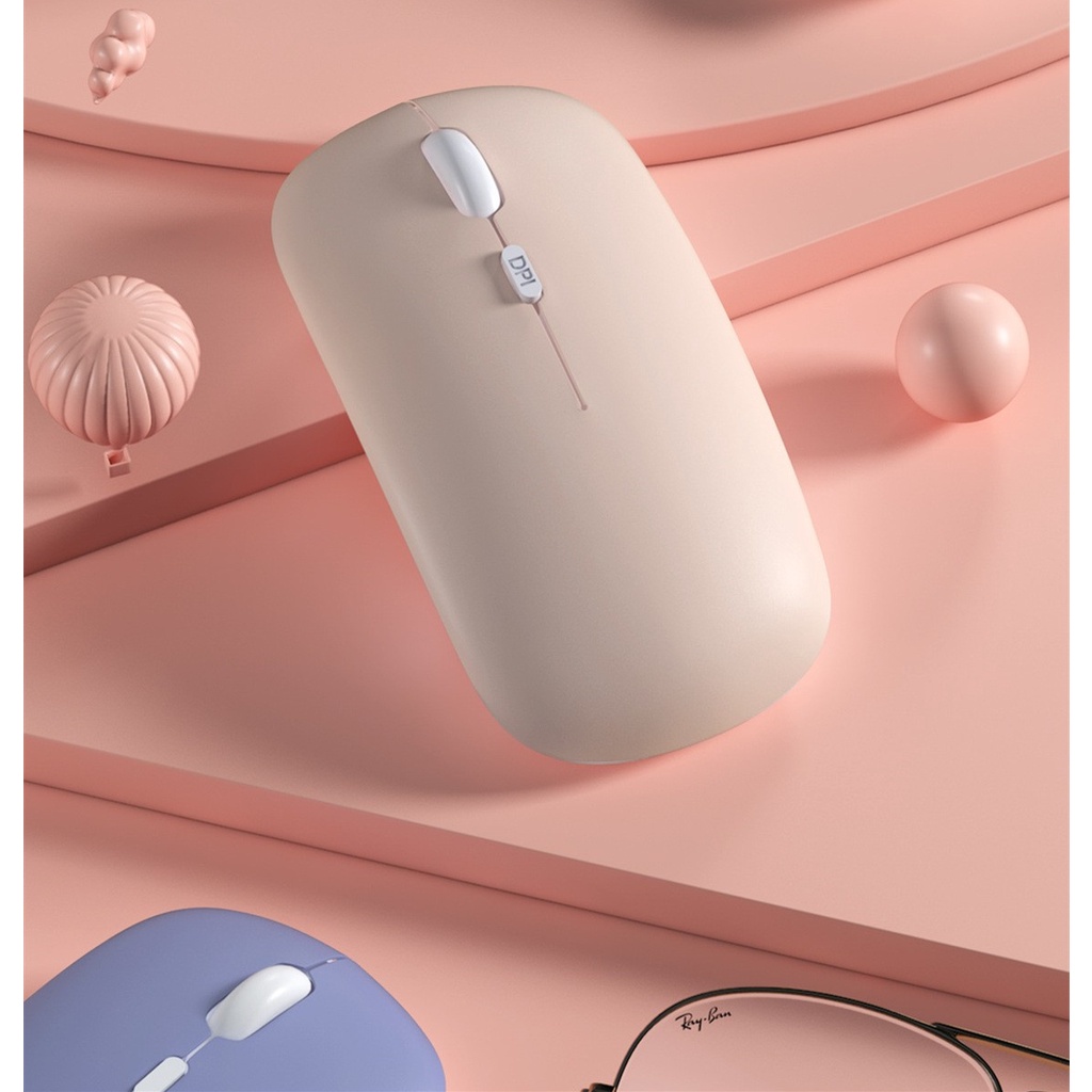 Chuột Bluetooth Không Dây 2 Trong 1 Chống Ồn Cho iPad / Điện Thoại / Laptop / Máy Tính Bảng Android / iOS