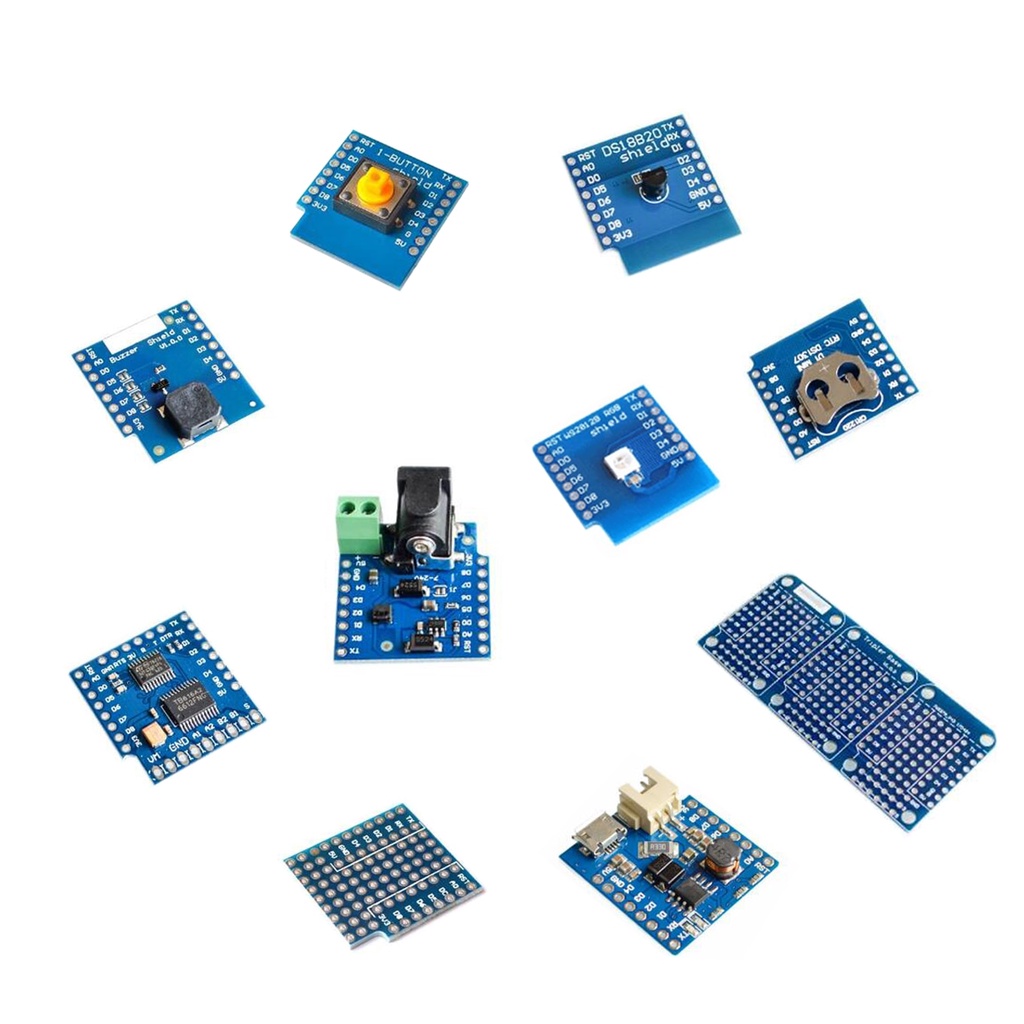 Bảng Mạch Nguồn Wifi Esp8266 D1 Mini Pro DS1307 Pin 0.66 Oled DC V1.0
