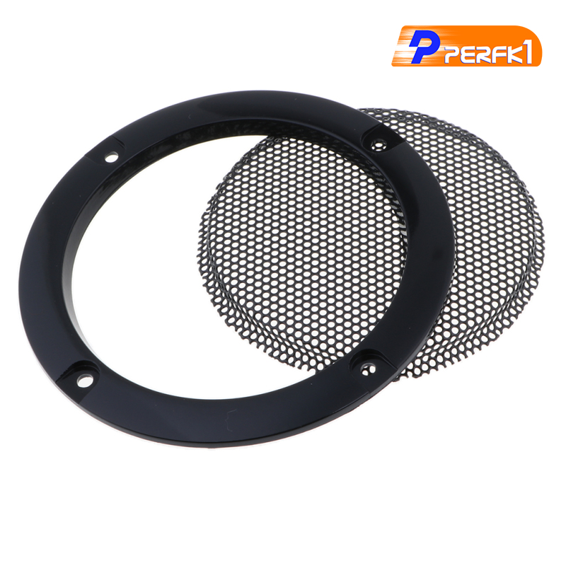 Hot-3 inch Audio Speaker Cover Decorative Circle Metal Mesh Grille gold