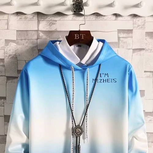 Áo khoác hoodie tay dài dáng rộng màu gradient thời trang cho nam size m - 3xl