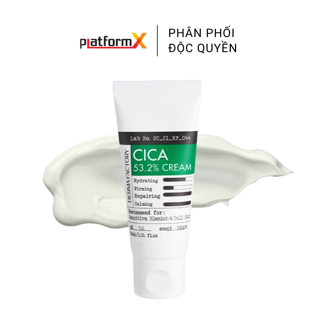 Kem dưỡng ẩm Derma Factory CICA 53.2% Cream