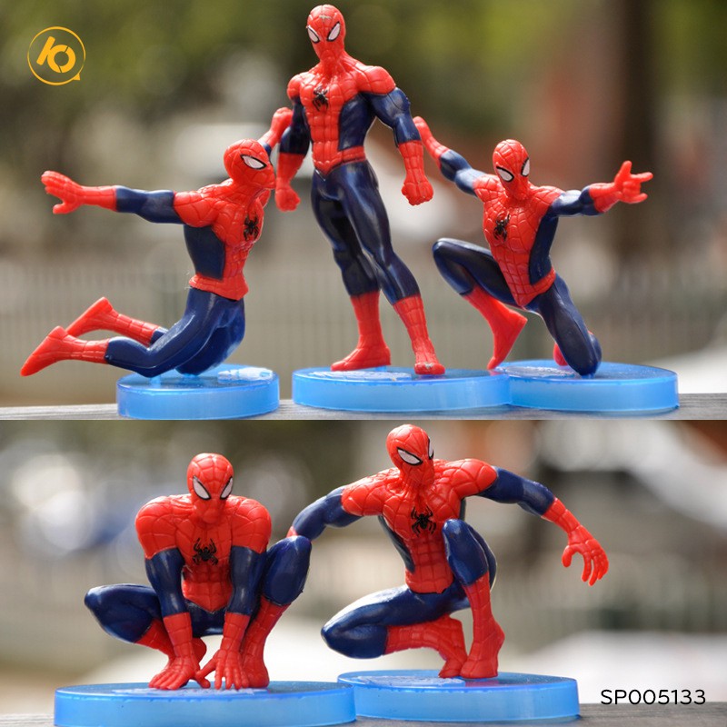 Mô hình siêu anh hùng Avengers 10.5cm trang trí bàn làm việc, ô tô siêu chất -spider man (con)