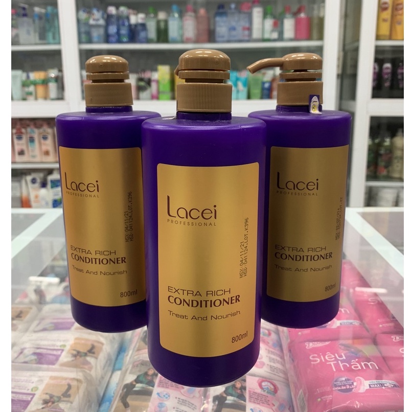 COMBO dầu gội dầu xã Lacei tím 800ml