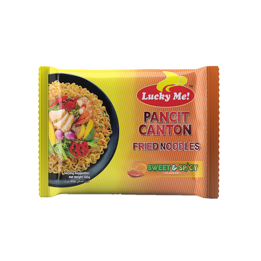[Mã FMCGMALL -8% đơn 250K] Lốc 6 gói mì xào Pancit Canton hương vị cay ngọt Lucky Me 60g | BigBuy360 - bigbuy360.vn