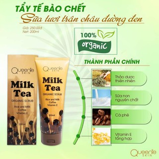 Tẩy tế bào chết sữa tươi trân châu queenie skin