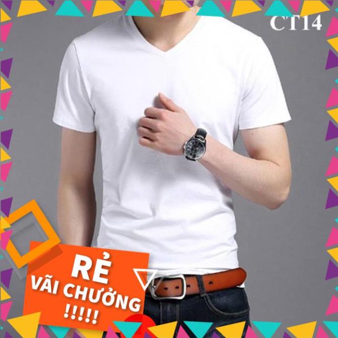 [Hàng Xả Kho Giá Vốn] Áo thun nam cổ tim tay ngắn chất 100% cotton đẹp nhiều màu thời trang _vifa | BigBuy360 - bigbuy360.vn
