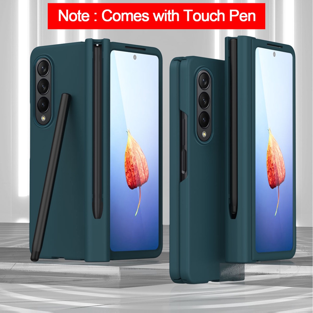 Bao Da Điện Thoại Kèm Ngăn Đựng Bút Cho Samsung Galaxy Z Fold 5 Z Fold 4 Fold 3