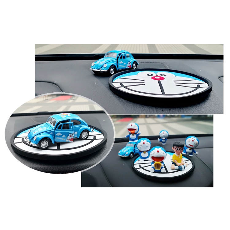 Thảm Lót Điện Thoại / GPS Chống Trượt Hình Doraemon / Hello Kitty Dễ Thương Trang Trí Xe Hơi