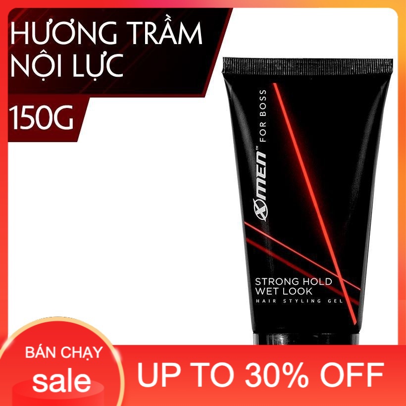 Gel vuốt tóc X-men For boss Strong Hold Wet Look 150g - keo vuốt tóc X men