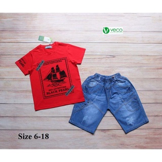 BỘ JEAN VECO BÉ TRAI SIZE 6(18-22KG)