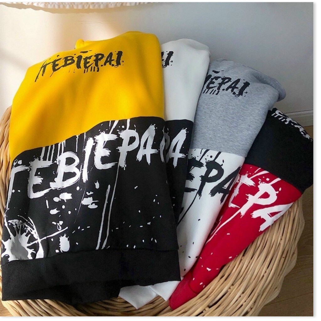 ÁO HOODIE NAM NỮ PHỐI CHỮ TEBIEPAL PHONG CÁCH TINH TẾ