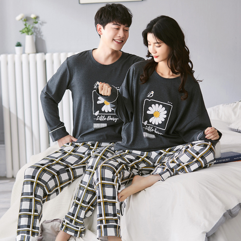 áo nữ đồ bộ pyjama pijama Set Đồ Ngủ Bằng Lụa Satin Phong Cách Hàn Quốc Quyến Rũ Dành Cho Nữ Đồ ngủ đôi đồ mặc nhà thu đông lụa cặp đôi cao cấp nam