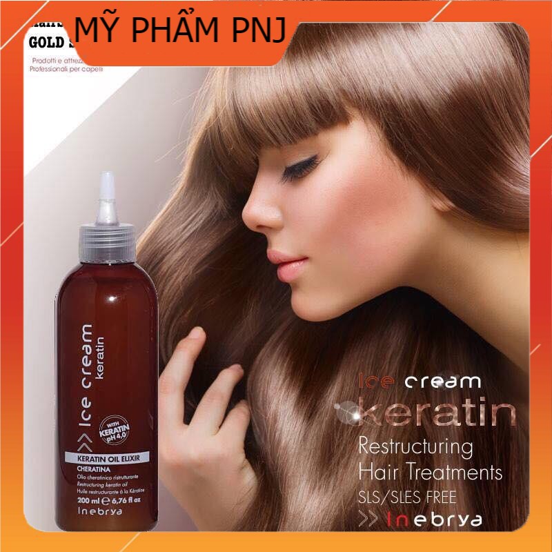 CHÍNH HÃNG Keratin Inebrya Elixer Oil 200ml - Tinh chất phục hồi tóc hư thumbnail