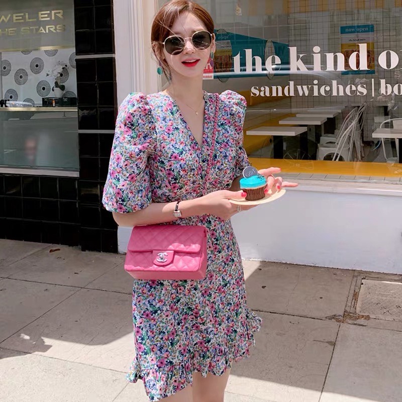 Đầm hoa phong cách Retro 2020 size S-XL