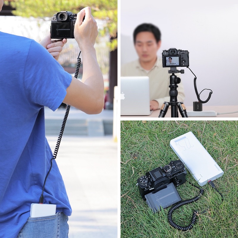 Pin ảo Dummy Battery Fujifilm NP-W126s - Cổng Type C hiệu Kingma