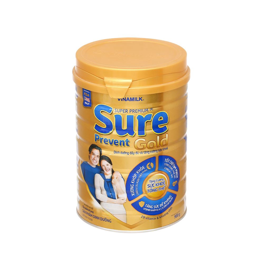 Sữa bột Sure preven Gold 900g Vinamilk