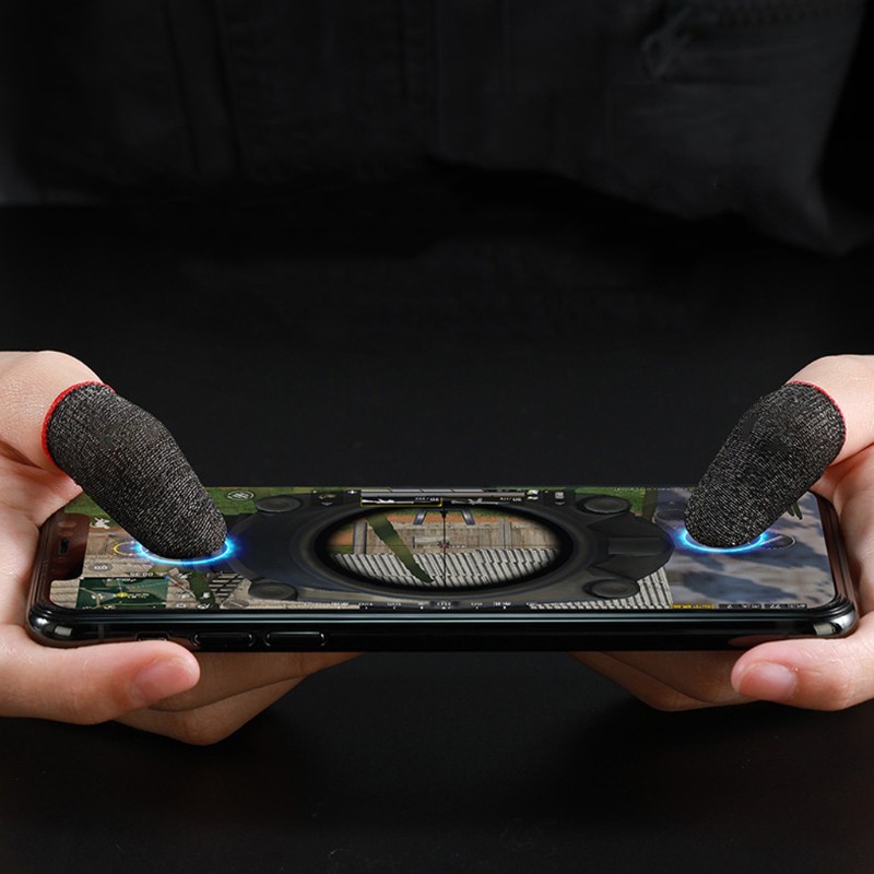 Cặp găng đeo ngón tay thoáng khí chống trượt chuyên dụng chơi game trên điện thoại iPhone/Android/IOS