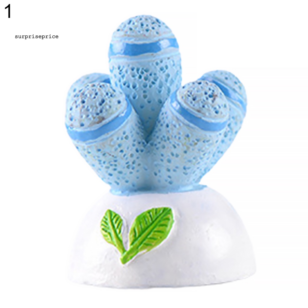 Chậu Cây Xương Rồng Giả Mini Bằng Nhựa Resin Dùng Trang Trí Nhà Cửa