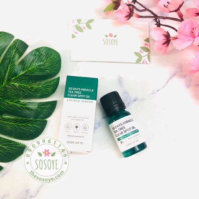 Tinh Dầu Tràm Trà Làm Giảm Và Ngăn Ngừa Mụn Some By Mi 30 Days Miracle Tea Tree Clear Spot Oil 10ml | BigBuy360 - bigbuy360.vn