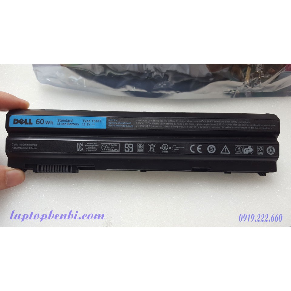 Pin Zin laptop 6cells DELL Latitude E5420, E5520, E5530, E5430, E6420, E6430, E6520, E6530