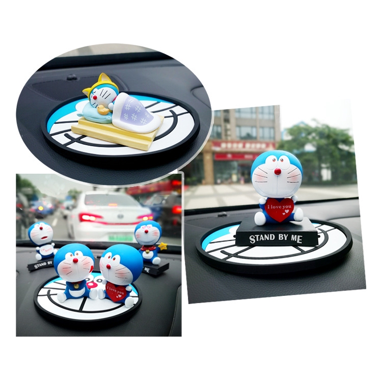 Thảm Lót Điện Thoại / GPS Chống Trượt Hình Doraemon / Hello Kitty Dễ Thương Trang Trí Xe Hơi