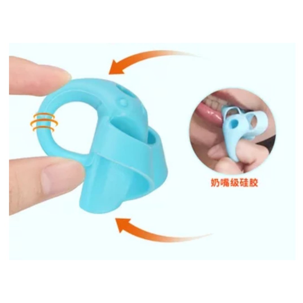 Định vị cầm bút silicon xỏ ngón chỉnh tư thế cầm bút cho bé tập viết