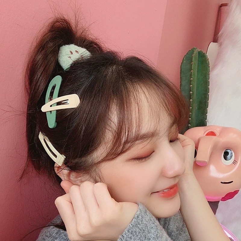 Set 10 kẹp tóc nhiều màu dễ thương