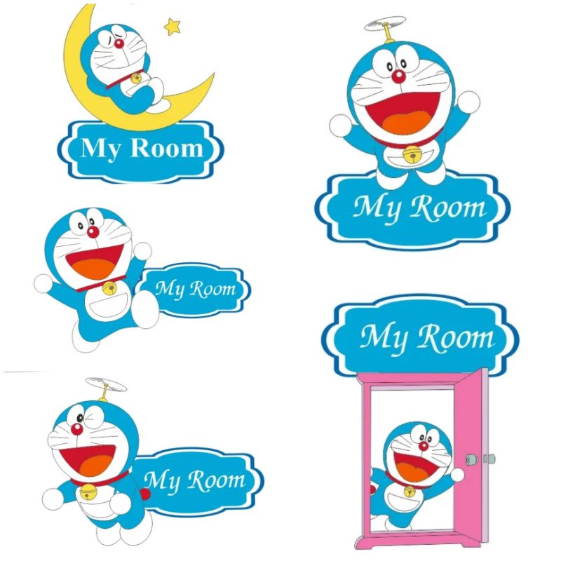💎DECAL BẢNG TÊN DORAEMON DORAEMON