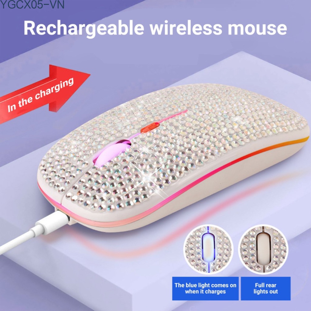 Chuột Bluetooth Không Dây 2.4ghz Hình Viên Kim Cương | BigBuy360 - bigbuy360.vn