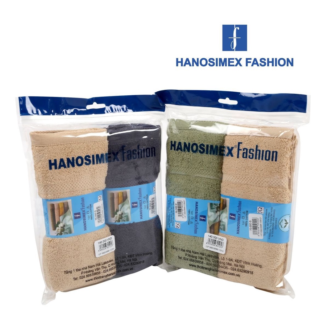 Combo Khăn gội đầu cao cấp Hanosimex 2in1