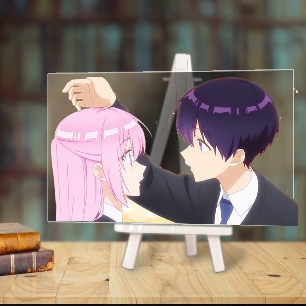 Tranh kính That Girl Is Not Just Cute BẠN GÁI TÔI KHÔNG CHỈ DỄ THƯƠNG anime chibi góc học tập giá gỗ