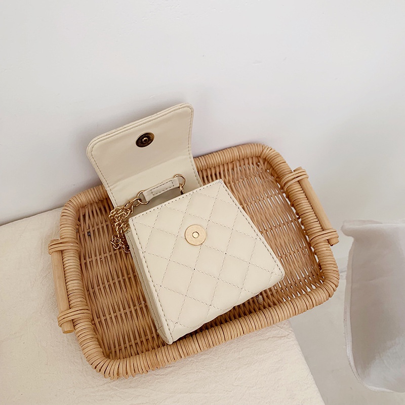 Túi xách mini đính ngọc trai phong cách retro cho nữ