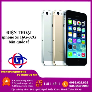 Điện thoại IP 5s bộ nhớ 64G, 32G, 16G bản quốc tế và lock