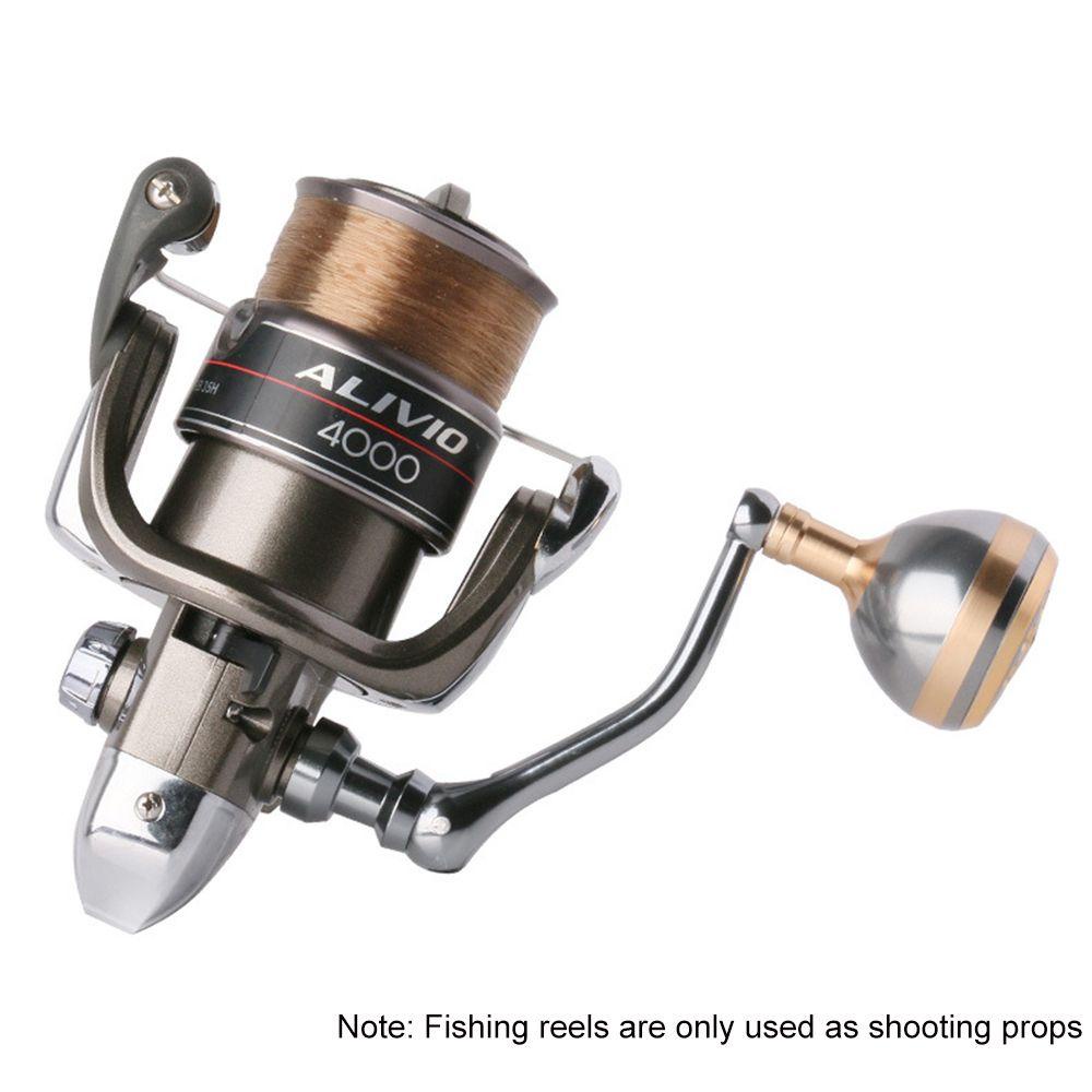 Tay Quay Máy Câu Cá Bốn Góc Bằng Kim Loại