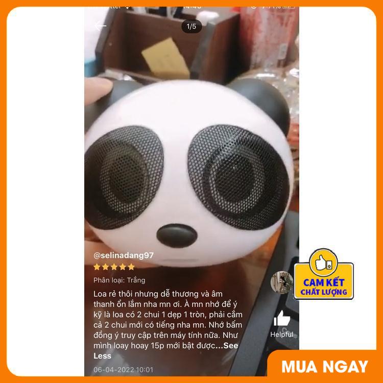 Loa nghe nhạc hình gấu trúc dễ thương,Loa máy tính mini gấu trúc Panda để bàn cao cấp âm thanh chuẩn stereo