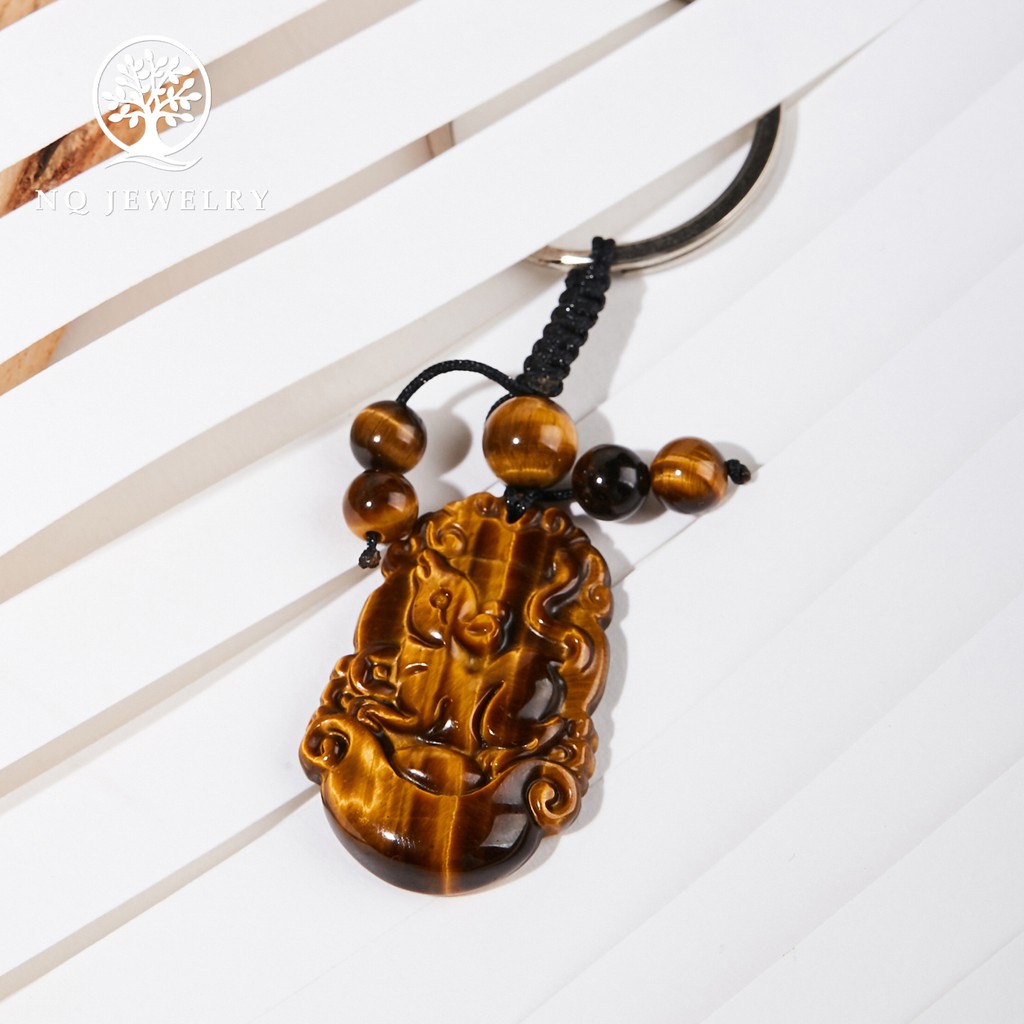 Móc khóa 12 con giáp vàng nâu - NQ Jewelry