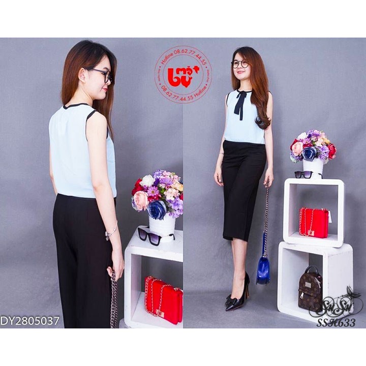 SuSu Shop - Set lửng áo phối nơ - SSH633