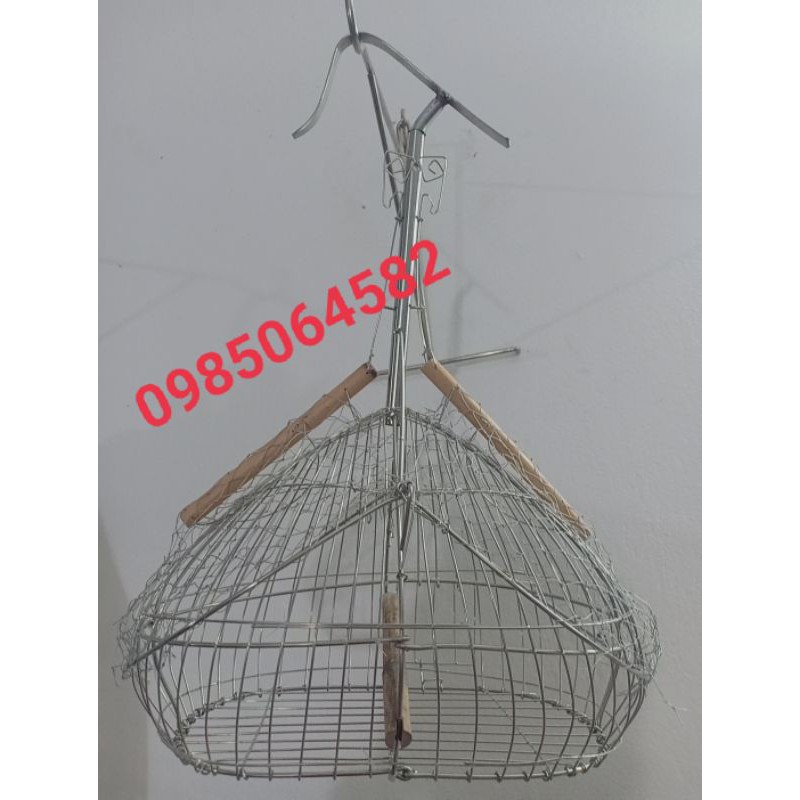 Lồng bẫy chim khuyên inox siêu nhạy cao cấp dáng đẹp - 00x00x00cm