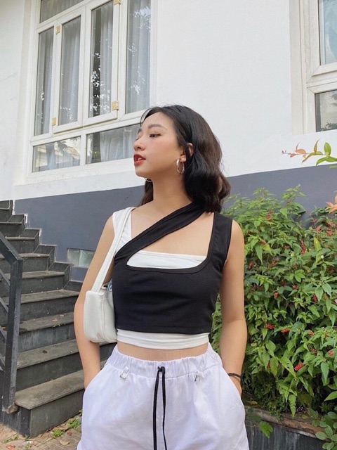( Có Video Thật) Set 2 áo chéo cổ siêu hot hit