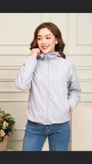 Áo khoác gió nữ vân gạo