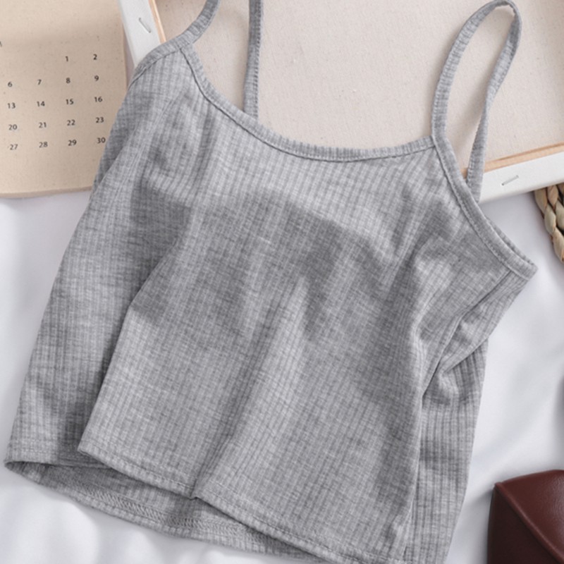 🌿 Áo 2 dây croptop thun tăm ulzzang 🔥