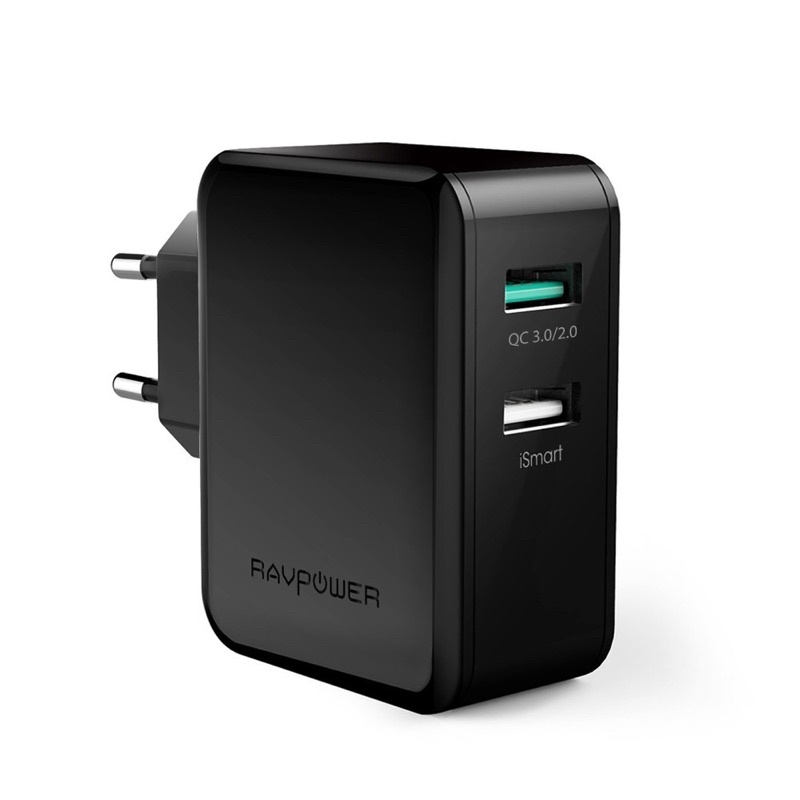 Củ sạc nhanh 30W RP-PC006 Ravpower 2 cổng usb Quick charge 3.0 chính hãng