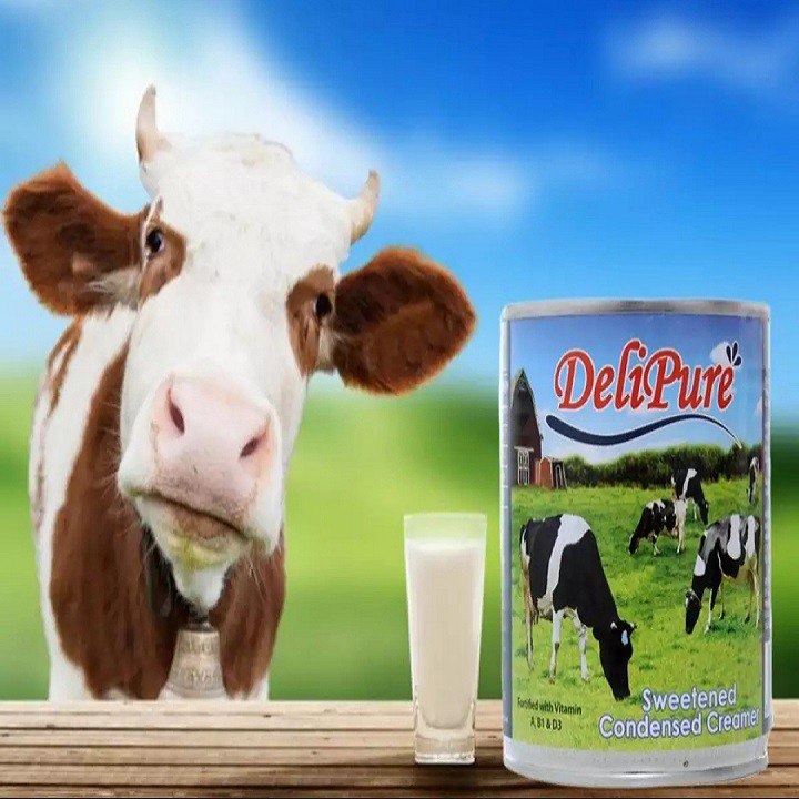 Combo 04 lon sữa đặc có đường Delipure ( 1 kg/lon)