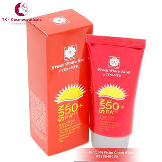 (CHÍNH HÃNG) Kem Chống Nắng, Dưỡng Trắng Da Tenamyd Fresh White Sand Sunscreen SPF 50+/PA+++ - 50g