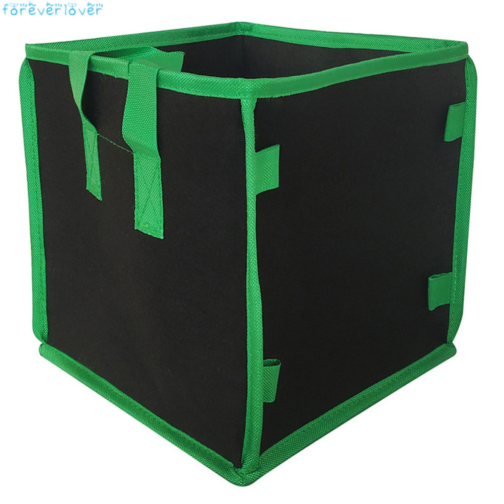  Square Grow Bag Non-woven Fabric Thick with Handles for Indoor Outdoor Garden Planting