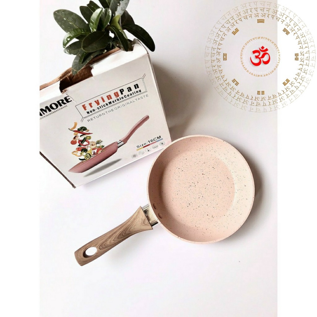 Chảo Từ Chống Dính Vân Đá Hoa Cương, Dùng Mọi Loại Bếp 16cm