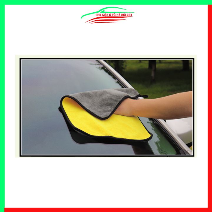 Khăn lau rửa vệ sinh ô tô microfiber siêu thấm siêu mịn 30x30cm
