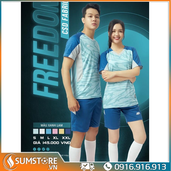 Bộ thể thao không logo nam nữ Freedom Nhiều Màu Cao Cấp